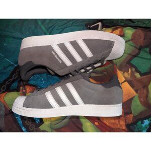 Adidas Originals Superstar Grey White Suede Shoes Men's Size 10 NWOB IF3645